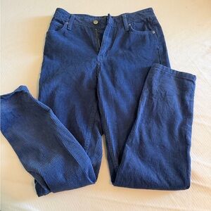 BDG High-Rise Blue Corduroy Trousers